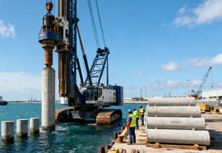 Successful Delivery: Jetty Pile Supply & Installation for a Small National Port